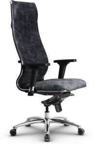 Кресло офисное Metta L (хром ов. сеч.)  велюр
