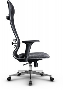 Кресло офисное Metta L (хром пр. сеч.)  велюр