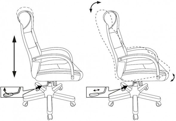 Кресло руководителя Бюрократ T-9928WALNUT ткань