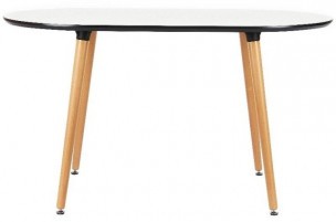 Стол Brooklyn белый 140 х 80 см, овальный