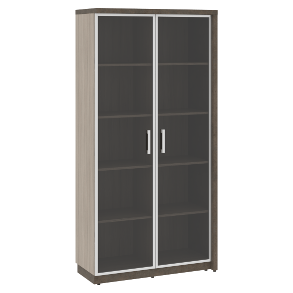 Шкаф СФ-534884 Бетон чикаго тем F187 ST9/Графит/Черный 1035х454,5х2083 WOOD&amp;amp;STONE