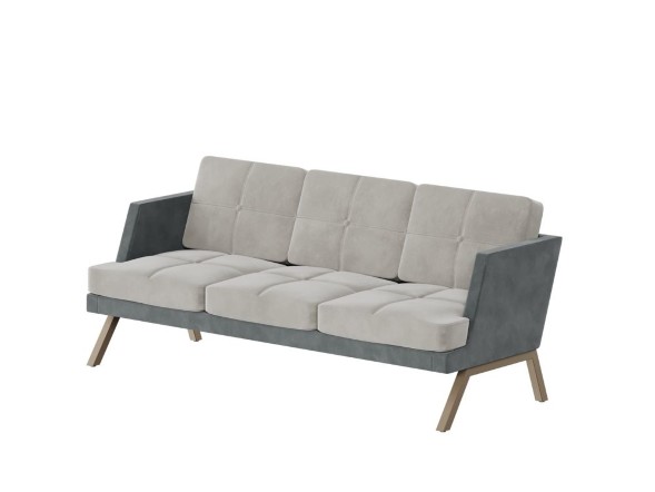 Aldo Диван трёхместный с декором из пуговиц ALDB-03L 2010*875*890