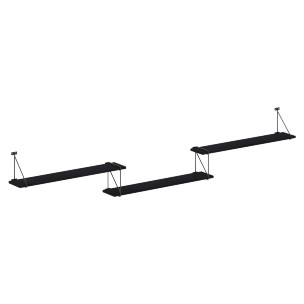 Полка с полкодержателями SH3-ROD/BAR 2380х166х392 COFFEE