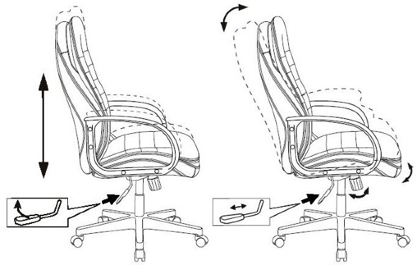 Кресло руководителя Бюрократ T-9950PL 