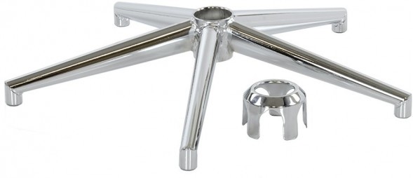 Крестовина S-9 пятилучье для кресла хром D-500mm с колесами