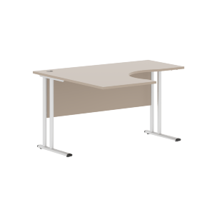 Стол эргономичный СА-3M(L) Клен*/серебро 1400х1200х755 IMAGO-M