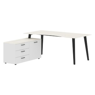 Стол руководителя с тумбой JCT 1818(L) 1800х1800х750 JAY