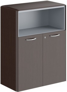 Шкаф средний с замком в малых дверях и обвязкой DMC 85.3(Z) Венге Магия 892х470х1185