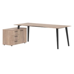 Стол руководителя с тумбой JCT 2013(L) 2000х1300х750 JAY