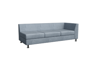 Prime Секция с подлокотником трехместная левая PR.SP-3 (L) 1850*770*720