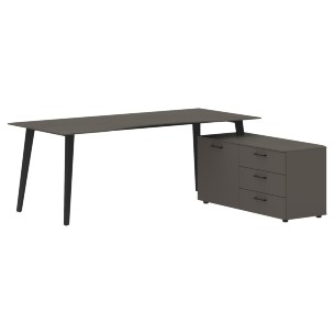 Стол руководителя с тумбой JCT 2018(R) 2000х1800х750 JAY