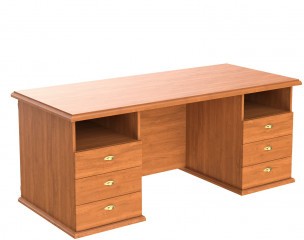Стол руководителя двух тумбовый RSDT 188 Орех Гарда 1800х800х750